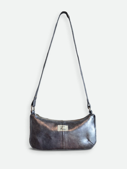 Leather Essence Bag - Silver