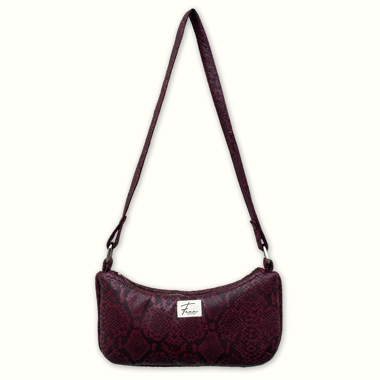 Essence Bag - Burgundy Snake