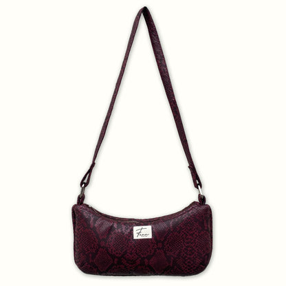 Essence Bag - Burgundy Snake