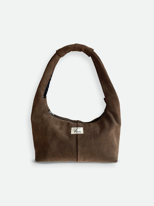 Leather Hobo Bag - Suede