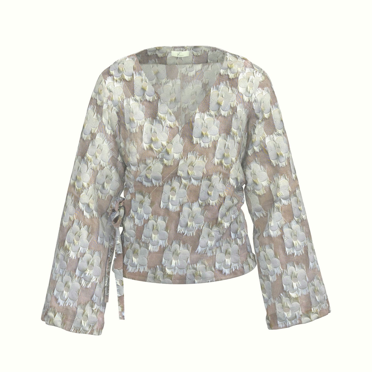 Wrap Blouse - Soft Flowers