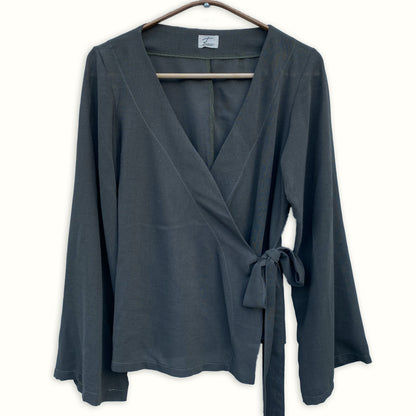 Wrap Blouse - Evergreen