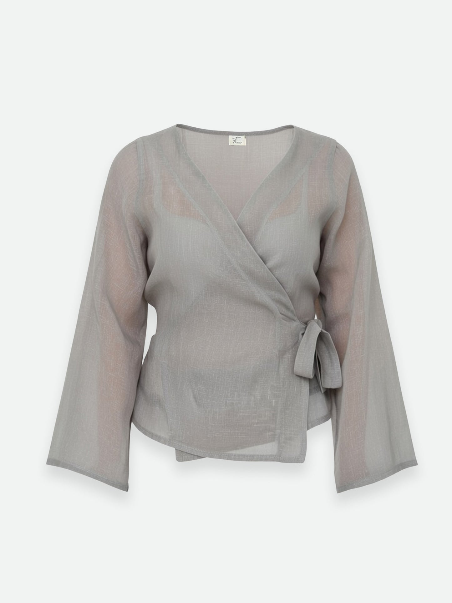 Wrap Blouse - Silver Touch
